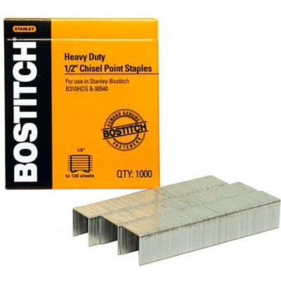 Agrafes Bostitch Heavy Duty, 1/2 » (12mm), 1000/Pack