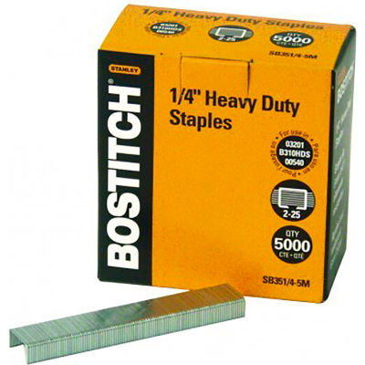 Agrafes Bostitch Heavy Duty, 1/4 » (6mm), 5000/Pack