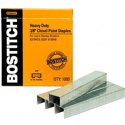 Agrafes Bostitch Heavy Duty, 3/8 » (9mm), 1000/Pack