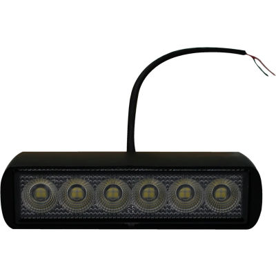 Éclairage de course Sport® IQ Rectangle Auxiliaire LED Faisceau d’inondation avec 6 LED, 6 « x 1-1/2 », Clair