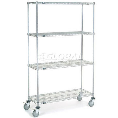 Nexelate® Wire Shelf Truck, 1200 lb. Capacity, 48"L x 18"W x 80"H
