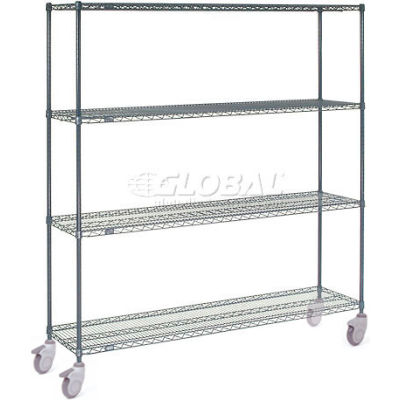 Nexelon® Wire Shelf Truck, 1200 lb. Capacity, 60"L x 24"W x 80"H